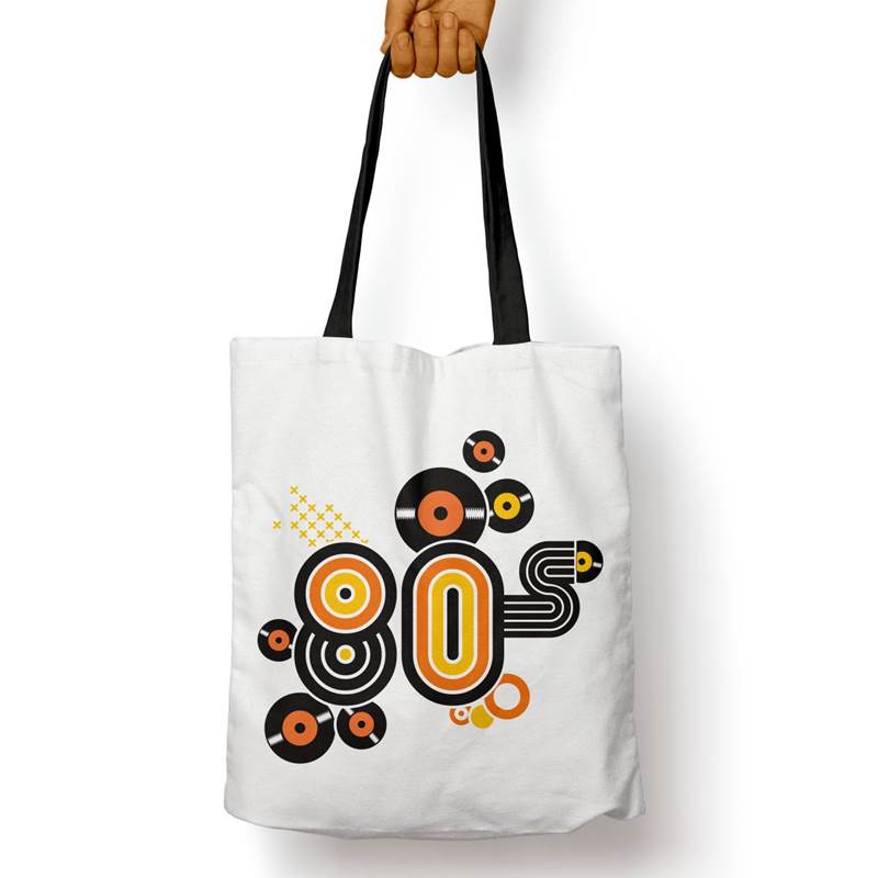 Bolso Básico Disco De Vinilo 80`S (D0002 Boleto.Store)