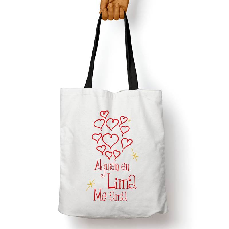 Bolso Básico Alguien En Lima Me Ama (D0024 Boleto.Store)