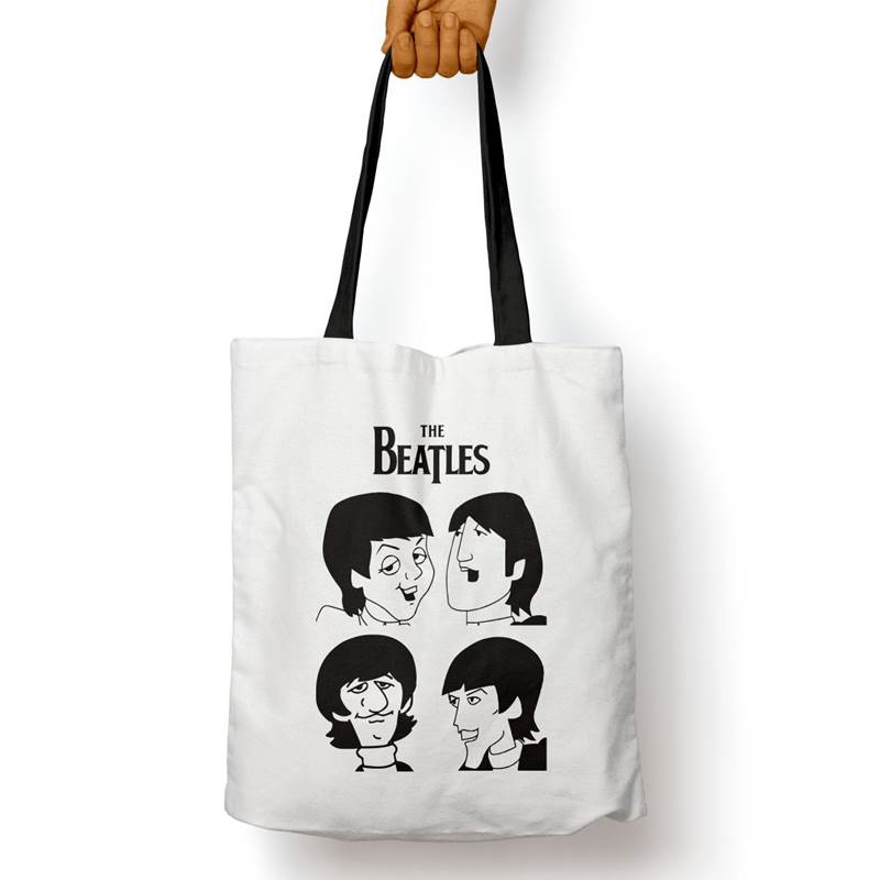 Bolso Básico Caricatura The Beatles (D0148 Boleto.Store)