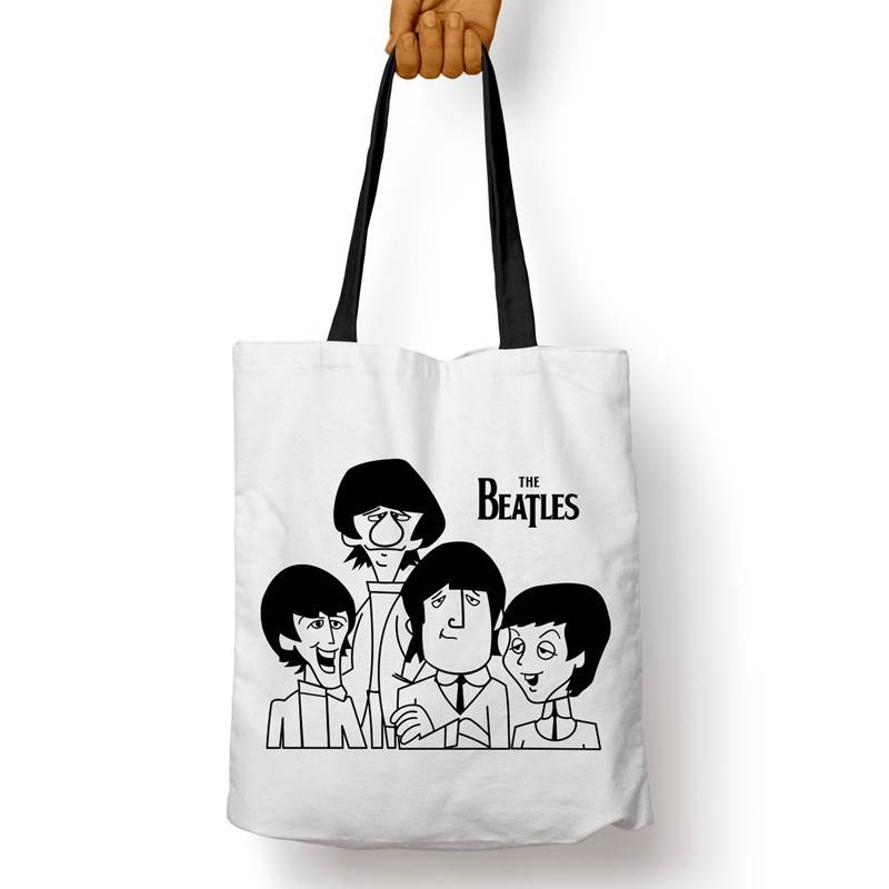 Bolso Básico Caricatura The Beatles (D0181 Boleto.Store)