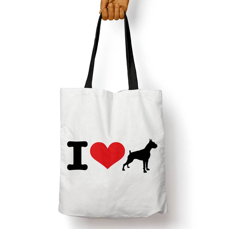 Bolso Básico I Love Boxer (D0193 Boleto.Store)