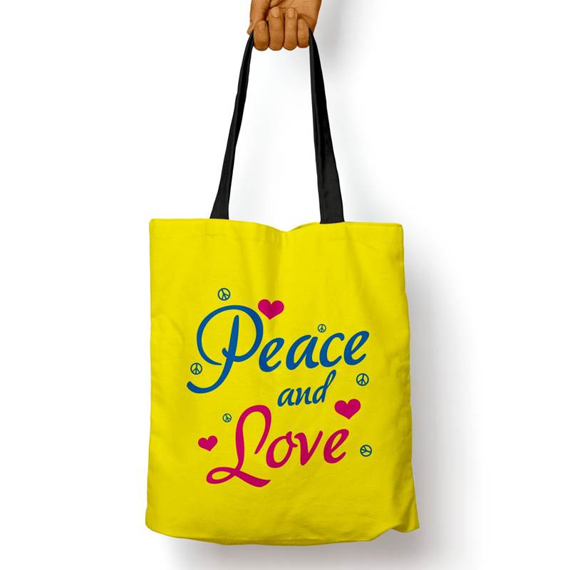 Bolso Básico Peace And Love (D0205 Boleto.Store)