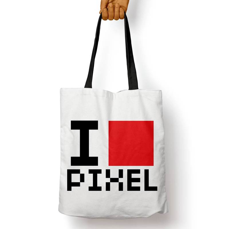 Bolso Básico I Love Pixel (D0243 Boleto.Store)