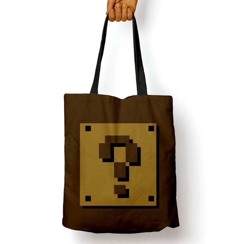 Bolso Básico Super Mario Block (D0257 Boleto.Store)