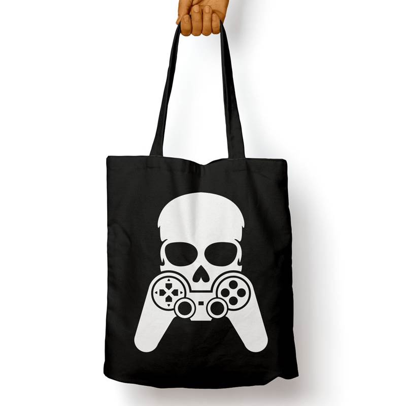 Bolso Básico Skull And Joystick (D0475 Boleto.Store)
