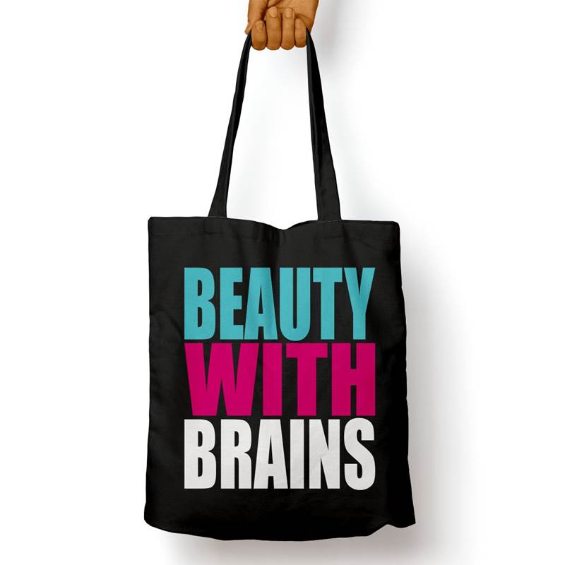 Bolso Básico Beauty With Brains (D0535 Boleto.Store)