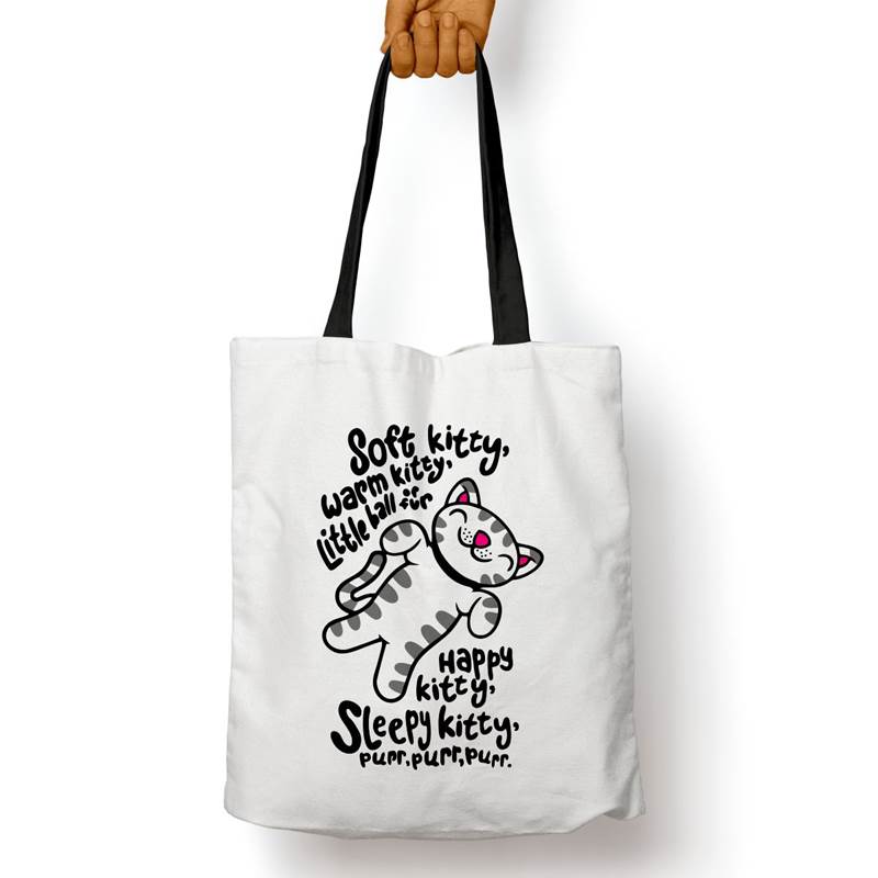 Bolso Básico Soft Kitty, Warm Kitty (D0548 Boleto.Store)