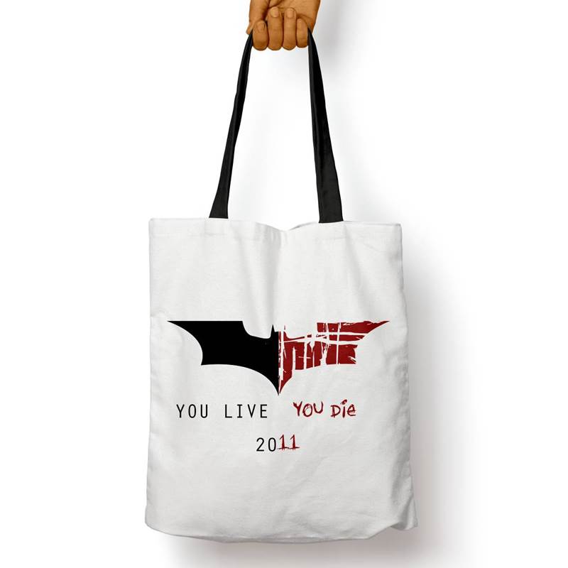 Bolso Básico You Live You Die (Batman) (D0551 Boleto.Store)