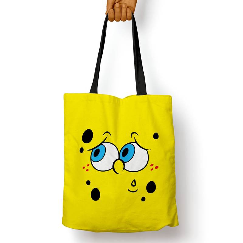 Bolso Básico Bob Esponja Preocupado (D0811 Boleto.Store)