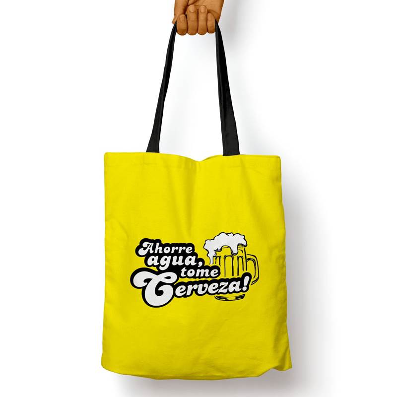 Bolso Básico Ahorre Agua Tome Cerveza (D0831 Boleto.Store)