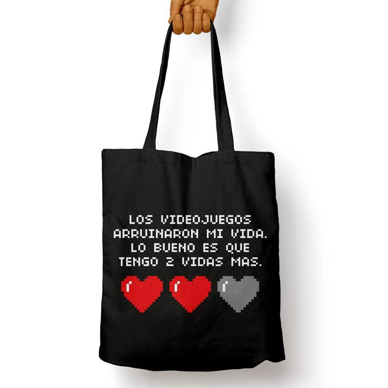 Bolso Básico Los Videojuegos Me Arruinaron (D0845 Boleto.Store)