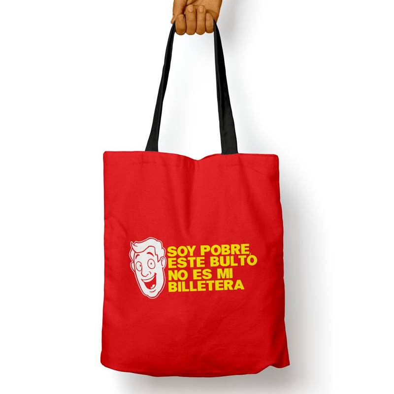 Bolso Básico Soy Pobre (D0851 Boleto.Store)