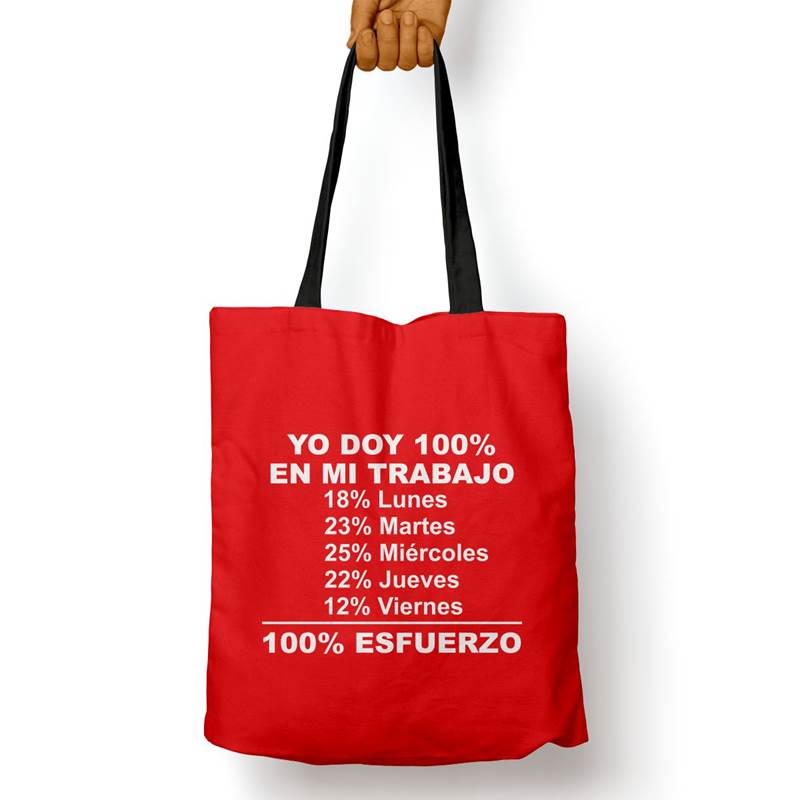 Bolso Básico Yo Doy 100% En El Trabajo (D0858 Boleto.Store)