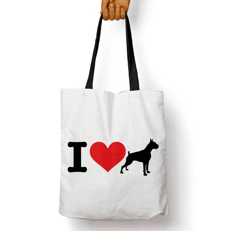 Bolso Básico I Love My Boxer (D0984 Boleto.Store)