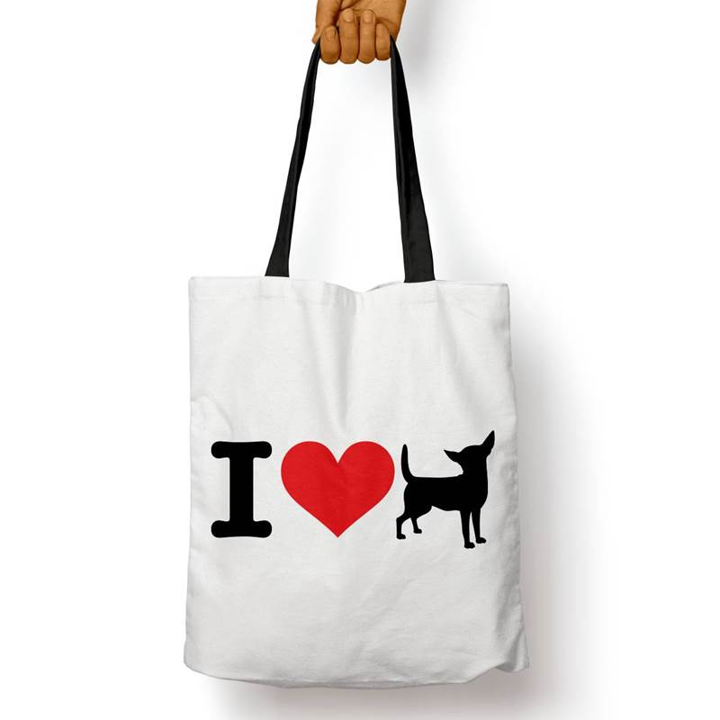 Bolso Básico I Love My Chihuahua (D0988 Boleto.Store)