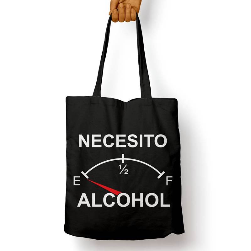 Bolso Básico Necesito Alcohol (D1096 Boleto.Store)