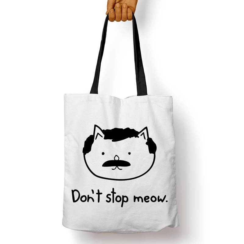 Bolso Básico Don'T Stop Meow (D1288 Boleto.Store)