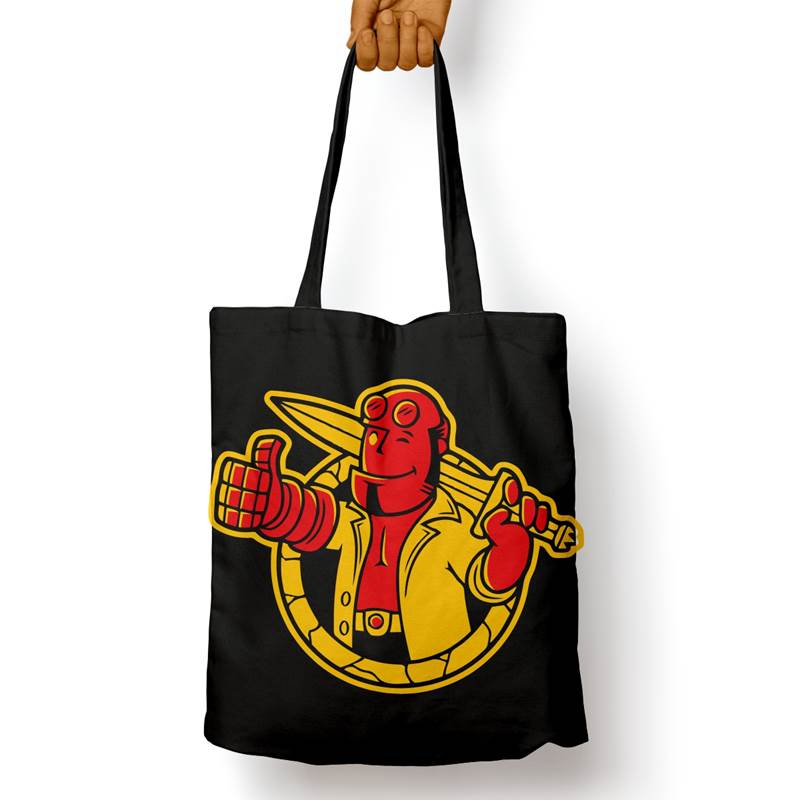 Bolso Básico Hellboy Dibujo (D1544 Boleto.Store)