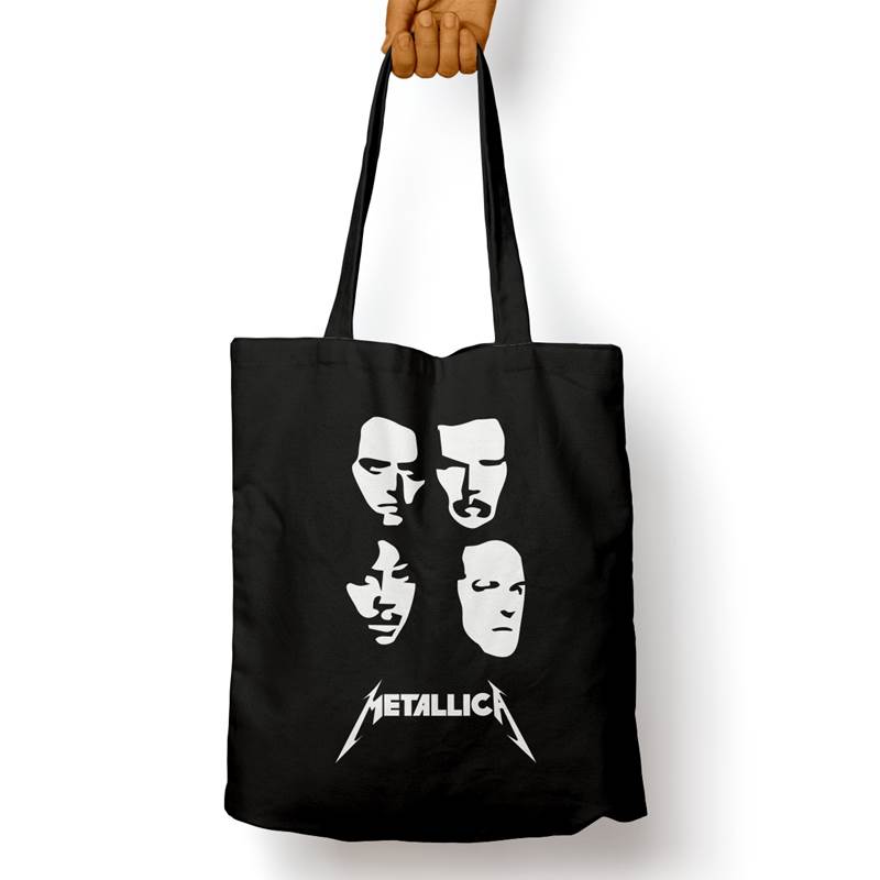 Bolso Básico Metallica Faces (D1631 Boleto.Store)