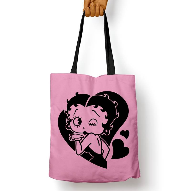 Bolso Básico Betty Boop Corazon (D1718 Boleto.Store)
