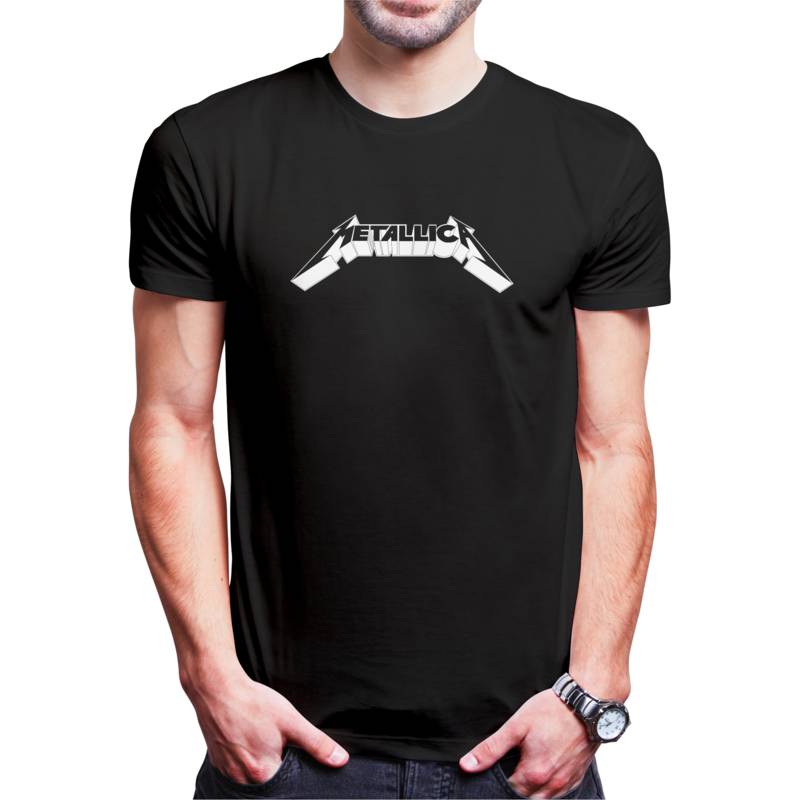 Polo Varon Metallica 3D (D0176 Boleto.Store)