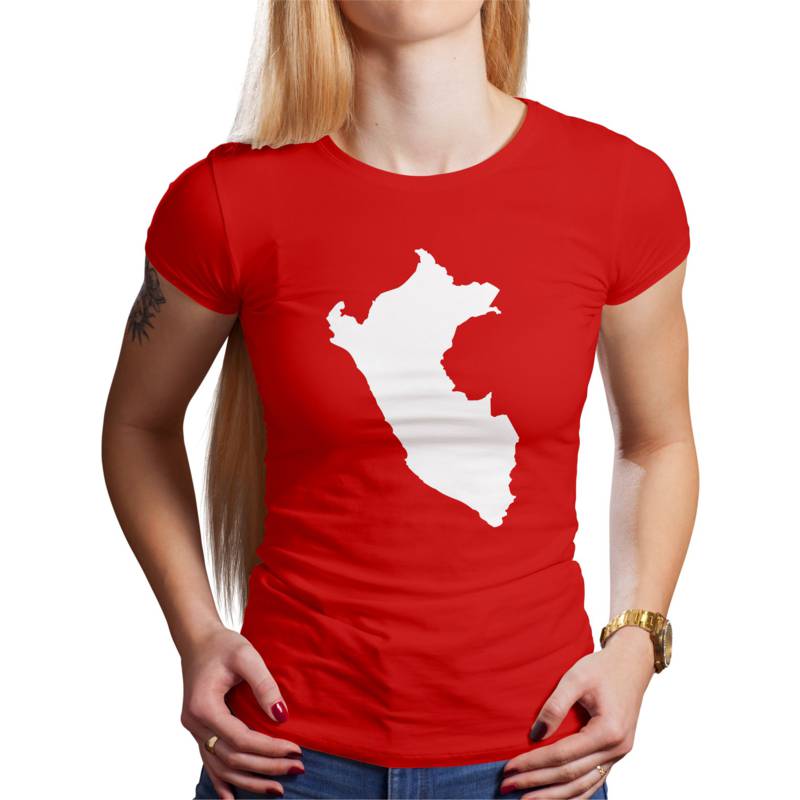 Polo Dama Mapa Peru (D0017 Boleto.Store)