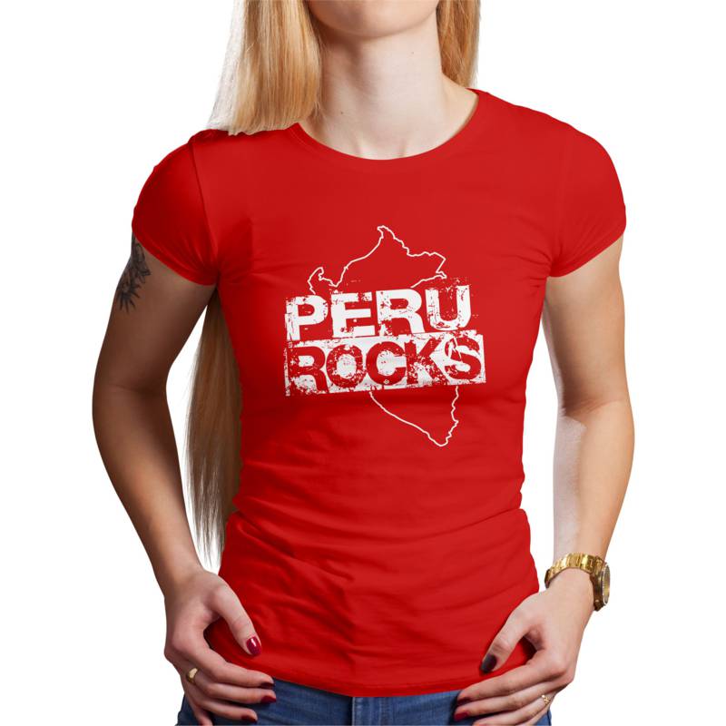 Polo Dama Peru Rocks Mapa (D0020 Boleto.Store)