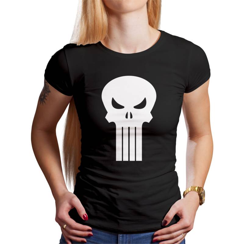 Polo Dama The Punisher (D0045 Boleto.Store)