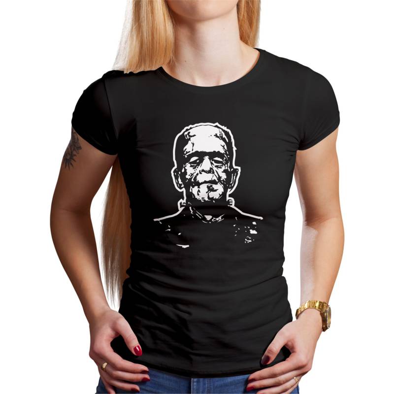 Polo Dama Frankenstein  Vector (D1670 Boleto.Store)