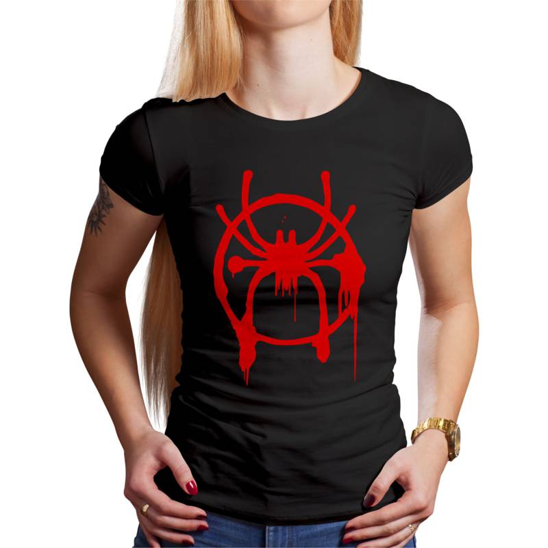 Polo Dama Spiderman Logo 3 (D1680 Boleto.Store)