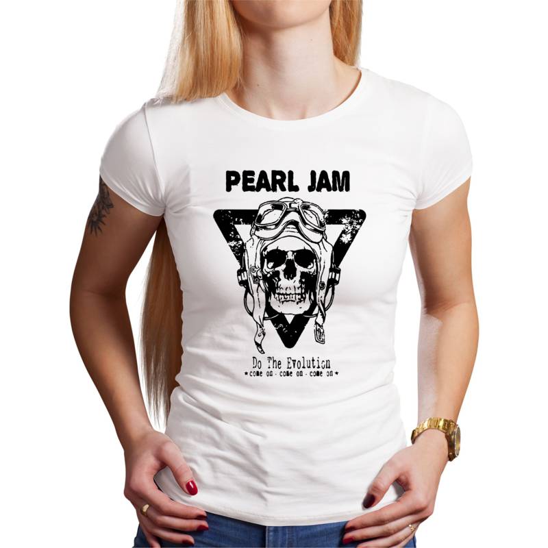 Polo Dama Pearl Jam Craneo (D1687 Boleto.Store)
