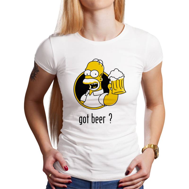 Polo Dama Got Beer Homero (D1691 Boleto.Store)