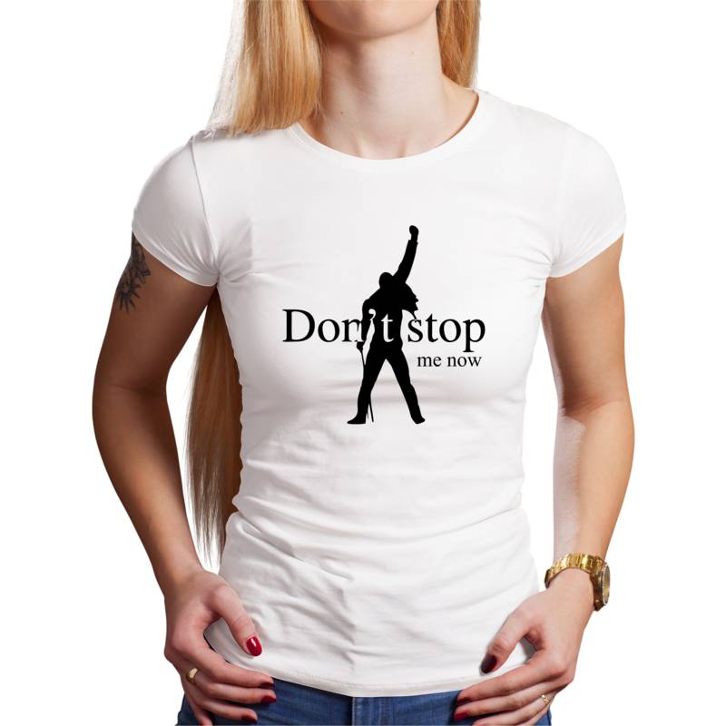 Polo Dama Dont Stop Me Now Silueta (D1699 Boleto.Store)