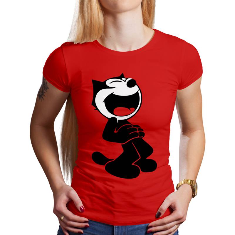 Polo Dama Felix The Cat Happy (D1706 Boleto.Store)