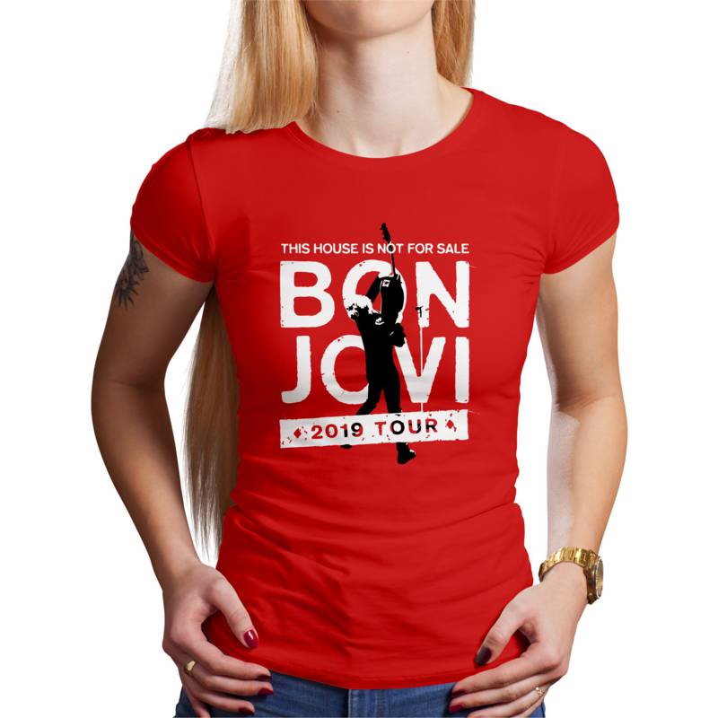 Polo Dama Bon Jovi 2019 Tour 2 (D1707 Boleto.Store)