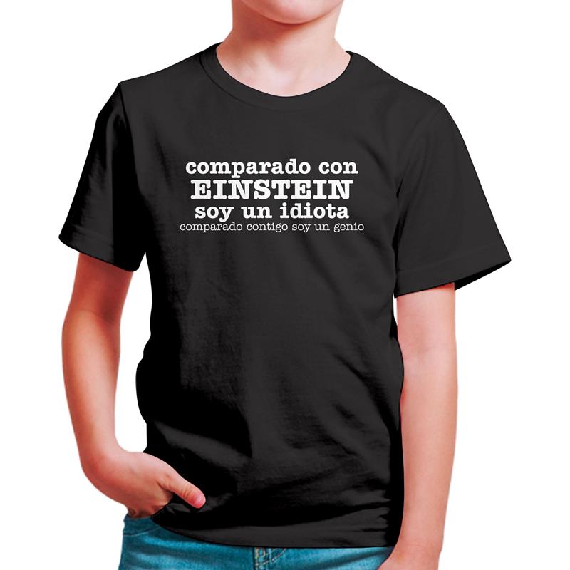 Polo Niño Comparado Con Einstein (D0954 Boleto.Store)