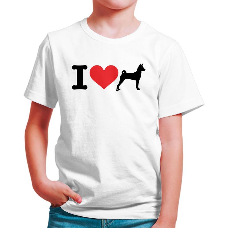 Polo Niño I Love My Basenji (D0979 Boleto.Store)