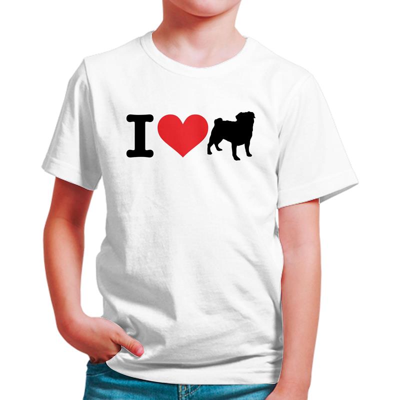 Polo Niño I Love My Pug (D1003 Boleto.Store)