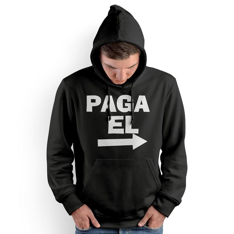 Polera Capucha Paga El (D0265 Boleto.Store)