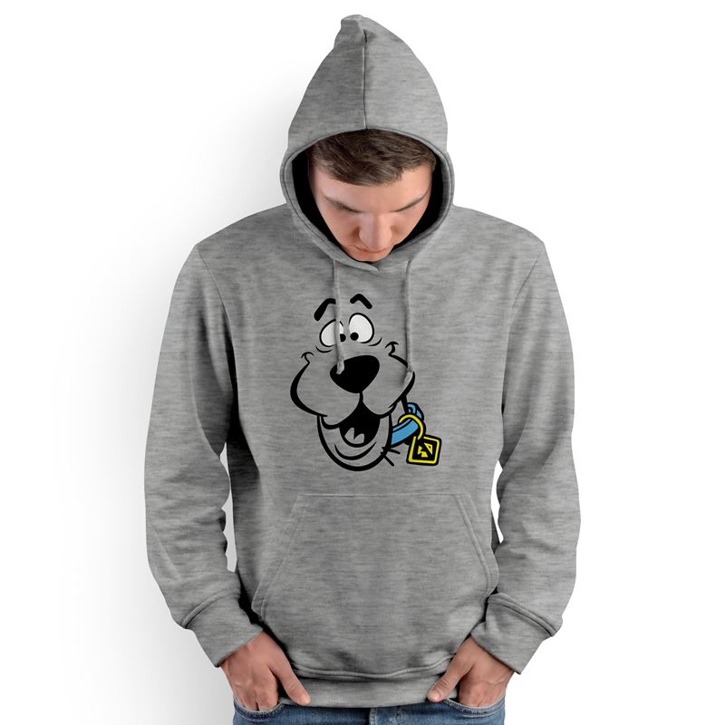 Polera Capucha Scooby Doo Face (D0269 Boleto.Store)