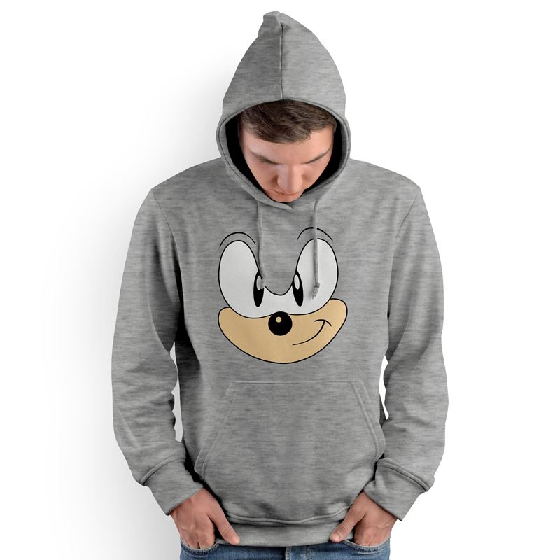 Polera Capucha Sonic Face (D0271 Boleto.Store)