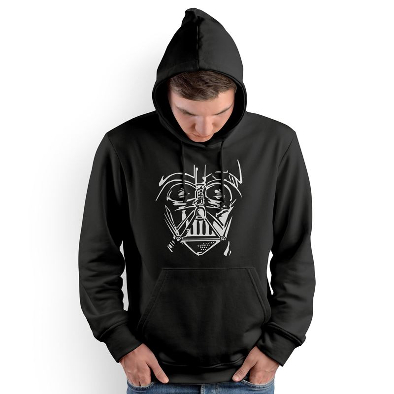 Polera Capucha Dar Vader Face (D0273 Boleto.Store)