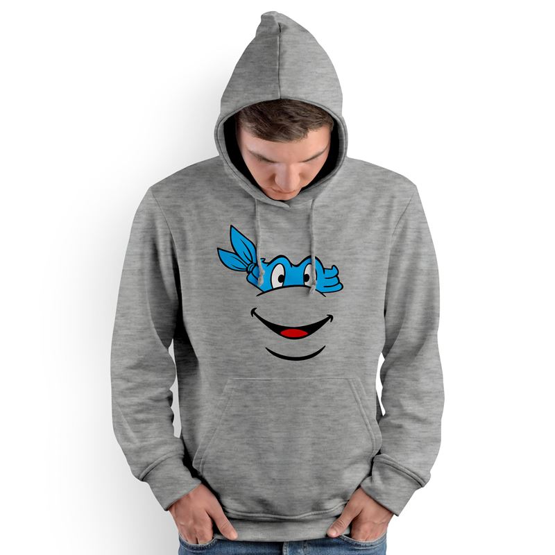 Polera Capucha Tortuninja Face (D0277 Boleto.Store)