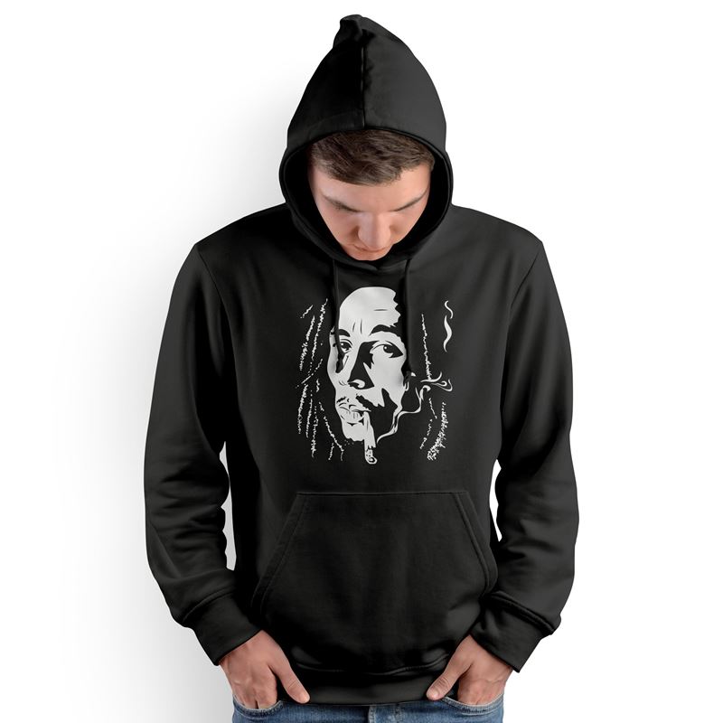 Polera Capucha Bob Marley (D0290 Boleto.Store)
