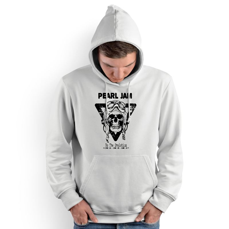 Polera Capucha Pearl Jam Craneo (D1687 Boleto.Store)