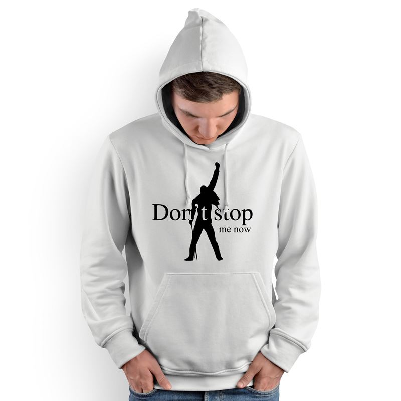 Polera Capucha Dont Stop Me Now Silueta (D1699 Boleto.Store)