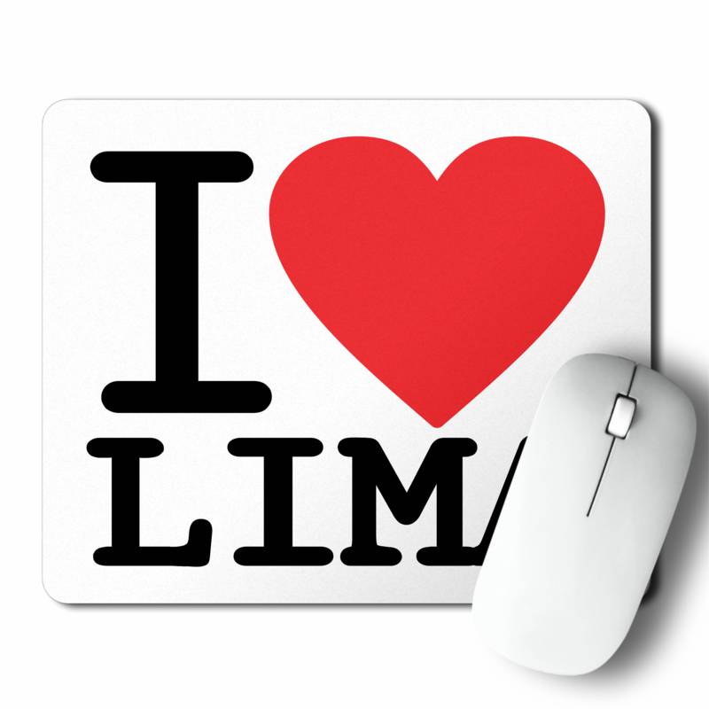 Mousepad Yo Amo Lima (D0004 Boleto.Store)