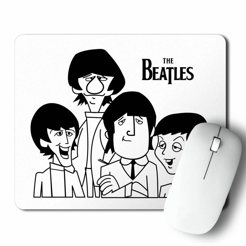 Mousepad Caricatura The Beatles (D0181 Boleto.Store)