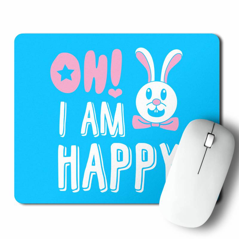 Mousepad Oh! Im Happy (D0525 Boleto.Store)