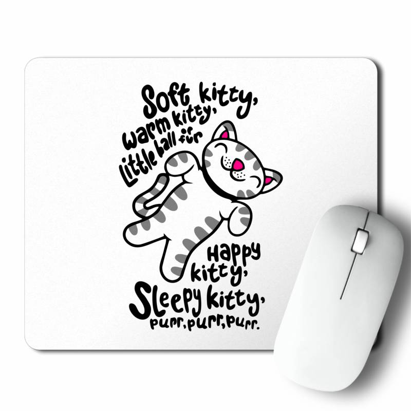 Mousepad Soft Kitty, Warm Kitty (D0548 Boleto.Store)